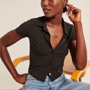 Abercrombie Cropped Button Up